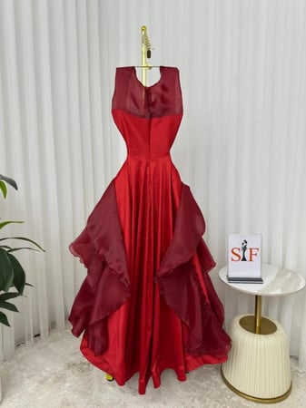 فستان سهره  احمر