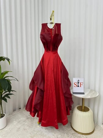 فستان سهره  احمر