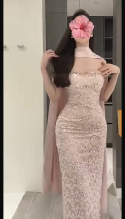 فستان سهره  فخم بيج