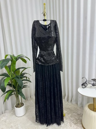 فستان سهره  فخم اسود