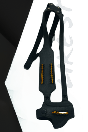 محزم مسدس  (اسود )جهه وحدة