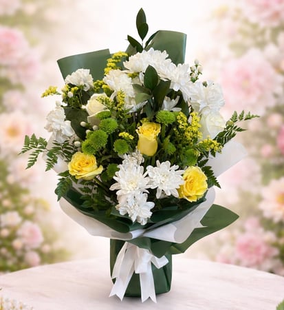 • باقة الضياء: استيحاءً من اللون الأصفر  او باقة/إشراقة الألوان"