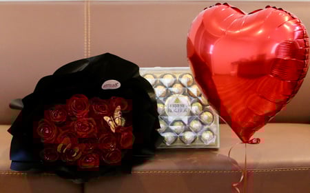 هدية رومانسية خاصة مع شوكولاتة فيريرو او باتشي
