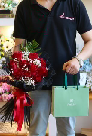 باقة جوي مميزة مع شوكولاتة باتشي او فيريرو