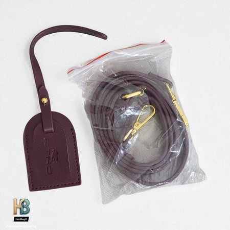 شنطة ايترو ميني جلد عنابي