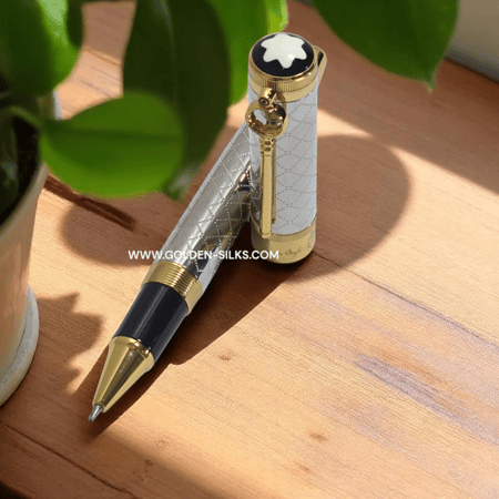 قلم مونت بلانك الكتاب سيلفر قولد2