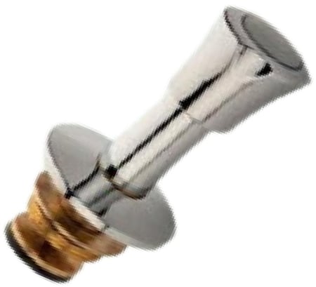 قلب محبس دفن مع قبضة وتطويلة كروم 25 ملي