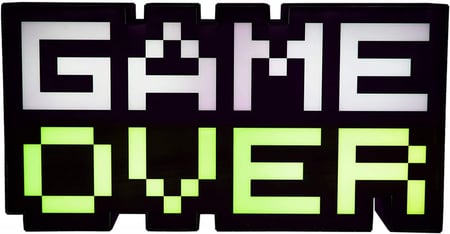 Paladone 8 Bit Pixel Game Over Light