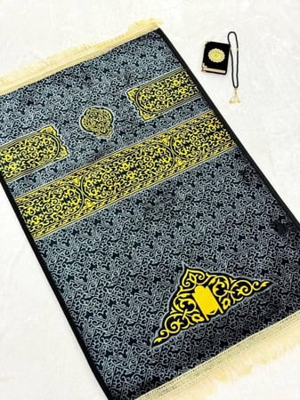 سجادة مخمل نقش اسدال الكعبة