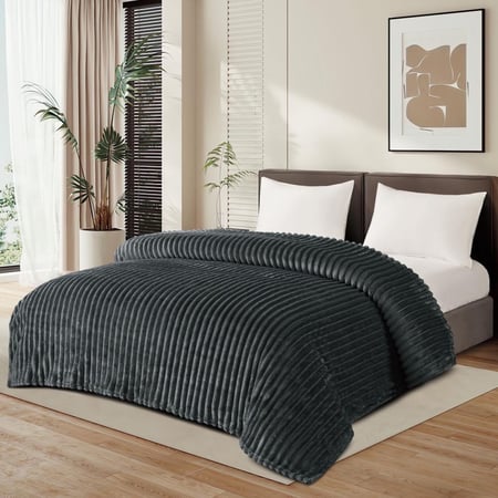 بطانية صيفية ثقيلة مخططة نفر واحد