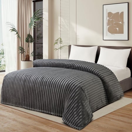 بطانية صيفية ثقيلة مخططة نفر واحد