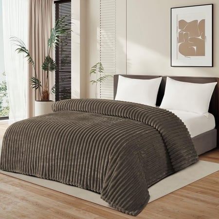 بطانية صيفية ثقيلة مخططة نفر واحد