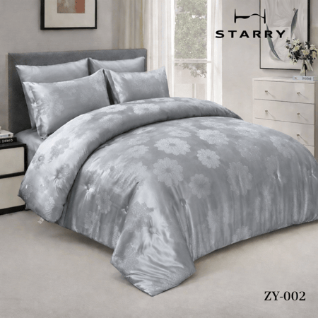 مفرش حرير ناعم نفرين 6 قطع وبسعر رخيص