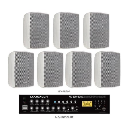 نظام صوتي 3 - 8 سماعات جدارية 60 وات ماكسمين حتى 120 وات