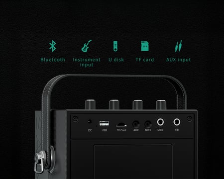 S9-سماعة محمولة SAINTLARK بقوة 60 وات 2 لاقط لاسلكي