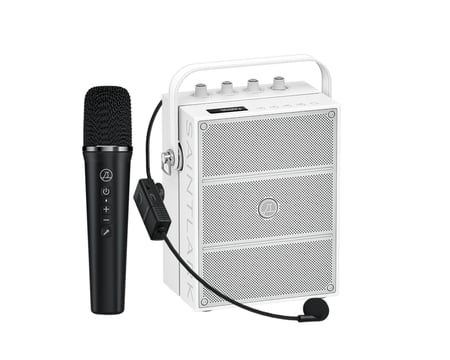 S9-سماعة محمولة SAINTLARK بقوة 60 وات 2 لاقط لاسلكي