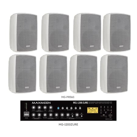 نظام صوتي 3 - 8 سماعات جدارية 60 وات ماكسمين حتى 120 وات