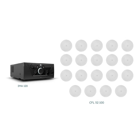 نظام صوتي 4 - 20 سماعة سقفية 40 وات مع امباليفير LD الألمانية 120 وات