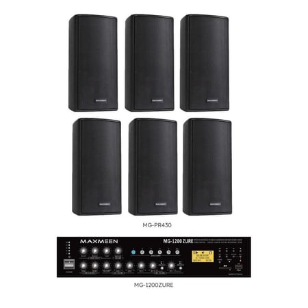 نظام صوتي سماعتين - 12 سماعة جدارية 30 وات ماكسمين حتى 240 وات