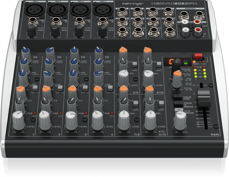 مكسر بهرنجر مع مؤثرات صوتية 2 مايك , XENYX QX1202SFX