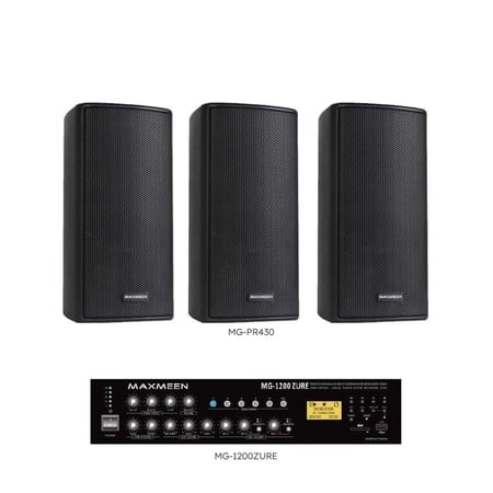 نظام صوتي 3 سماعات - 12 سماعة جدارية 30 وات ماكسمين حتى 120 وات