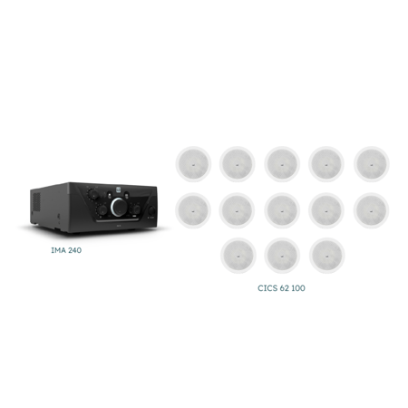 نظام صوتي 4 - 20 سماعة سقفية 60 وات مع امباليفير LD الألمانية 240 وات