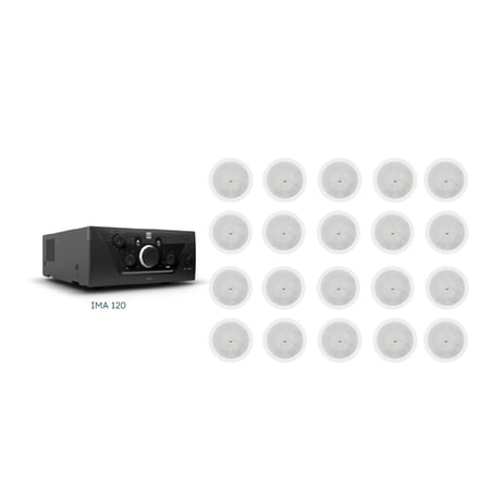 نظام صوتي 4 - 20 سماعة سقفية 40 وات مع امباليفير LD الألمانية 120 وات