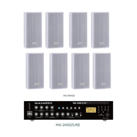 نظام صوتي 3 - 12 سماعة جدارية 30 وات ماكسمين حتى 240 وات