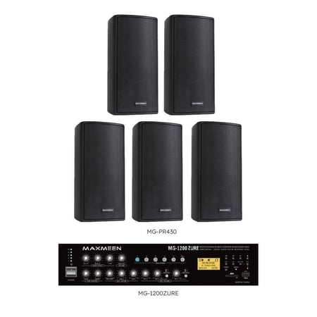 نظام صوتي 3 سماعات - 12 سماعة جدارية 30 وات ماكسمين حتى 120 وات