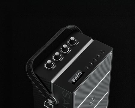 S80-سماعة محمولة SAINTLARK بقوة 40 وات 2 لاقط لاسلكي