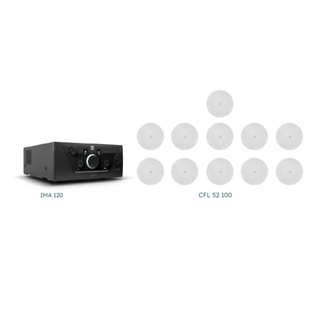 نظام صوتي 4 - 20 سماعة سقفية 40 وات مع امباليفير LD الألمانية 120 وات