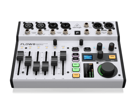 FLOW 8-مكسر BEHRINGER رقمي 8 مدخل تحكم لاسلكي