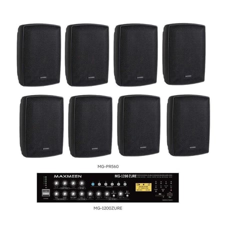 نظام صوتي 4 - 8 سماعات جدارية 60 وات ماكسمين حتى 120 وات