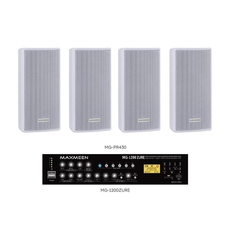 نظام صوتي 3 سماعات - 12 سماعة جدارية 30 وات ماكسمين حتى 120 وات