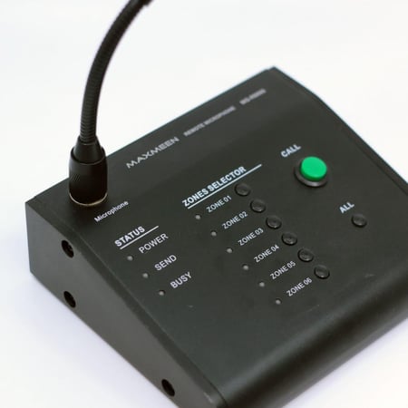 لاقطة نداء ماكسمين مكتبية مع تحكم 6 زون MG-6000MTRX