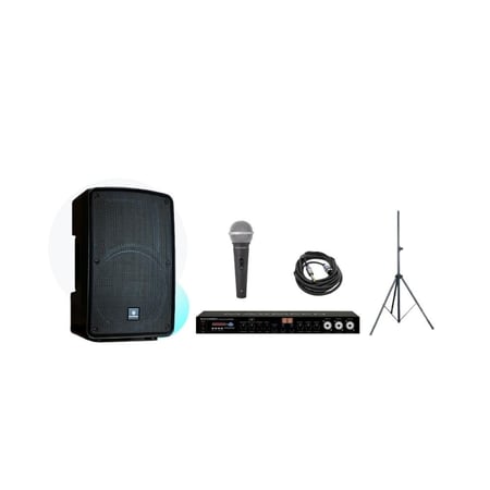 نظام صوتي محمول عالي الآداء سماعة ماكسمين 200 واط MG-PN210A