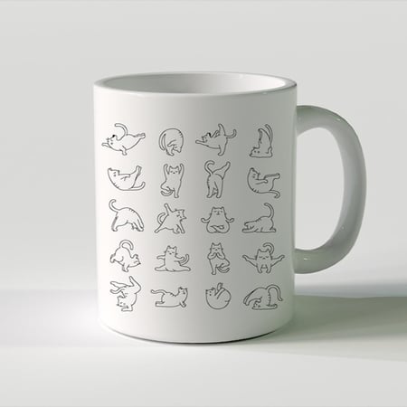 يوغا كات | Yoga Cat Mug