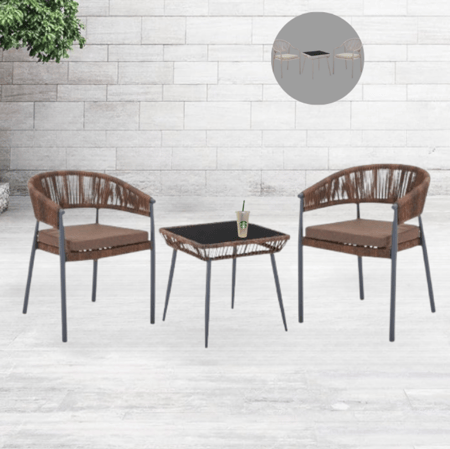 طقم أثاث خارجي أنيق وعصري
