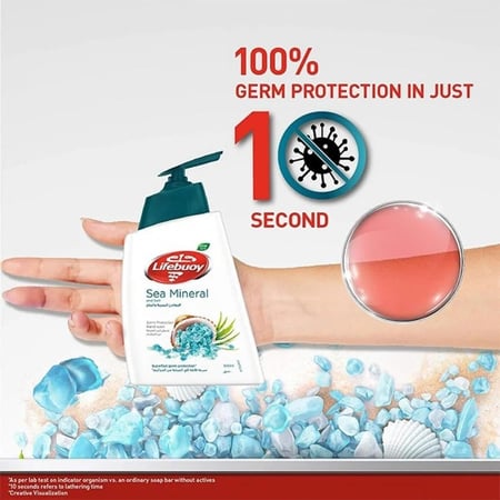 لايف بوي - غسول جسم بخلاصة المعادن البحرية - 500 مل Lifebuoy Sea Minerals Body Wash - 500ml