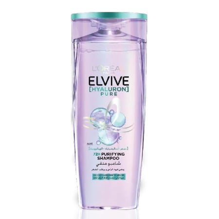 لوريال - شامبو إليفيف هيالورون نقي لترطيب الشعر - 600 مل - L’Oréal Elvive Hyaluron Moisture 72H Shampoo - 600ml
