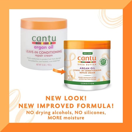 كانتـو - كريم إصلاح الشعر بزيت الأرجان - 453 جم Cantu Argan Oil Leave-In Conditioning Repair Cream – 453g