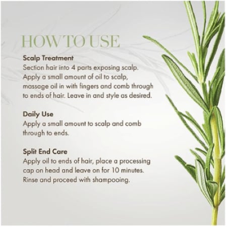 ميلي - زيت اكليل الجبل والنعناع للشعر - 59 مل - MIELLE