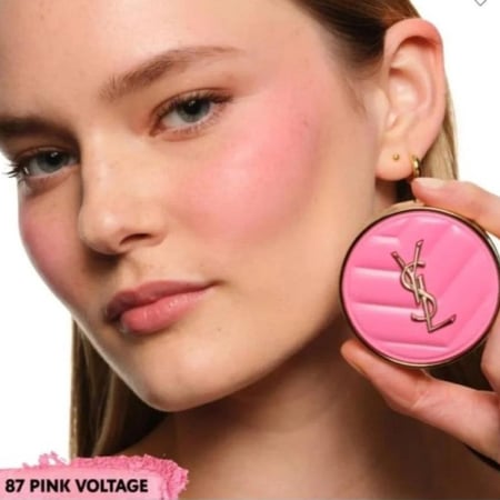 إيف سان لوران - بلاشر ميك مي بلاش - 87 بينك فولتيج | Yves Saint Laurent Make Me Blush – 87 Pink Voltage