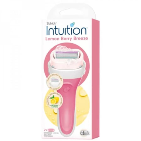 شيك انتويشن - شفرات حلاقة بنسيم الليمون والتوت - 4 شفرات