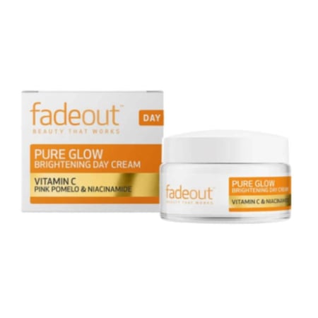 فيداوت - كريم نهاري لتفتيح البشرة بيور جلو بفيتامين سي - 50 مل - fadeout