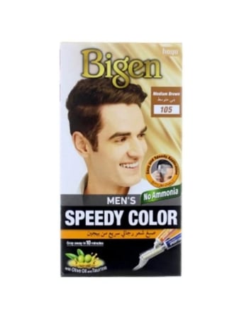 بيجين - صبغة شعر سريعة للرجال لون بني متوسط 105 Bigen Men’s Speedy Hair Color – Medium Brown (105)