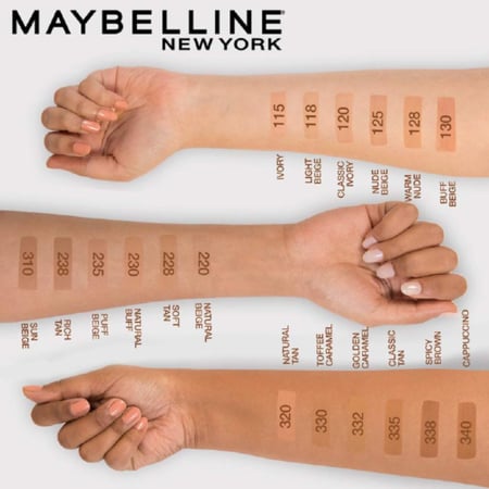 ميبلين - كريم اساس سائل فيت مي - MAYBELLINE-   warm Nude 128