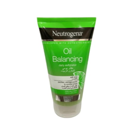 نيتروجينا - مقشر يومي لتوازن الزيوت بالليمون  - 150 مل - neutrogena