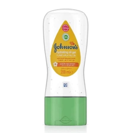 جونسون - زيت جل للأطفال برائحة الزهور المنعشة (الأخضر) - 200 مل - Johnson’s Baby Oil Gel with Refreshing Blossoms - 200ml