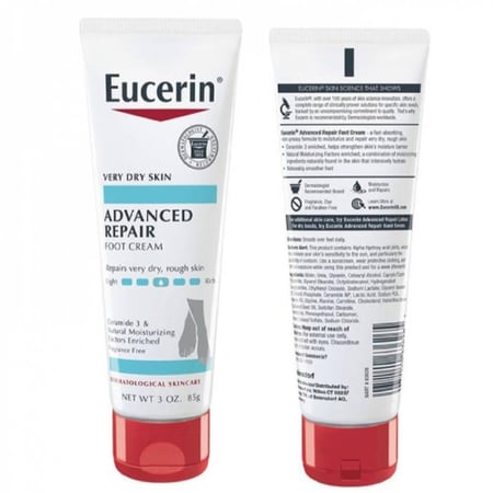 يوسرين – كريم القدمين ريبير لايت – 85 جرام Eucerin Advanced Repair Foot Cream – 85g